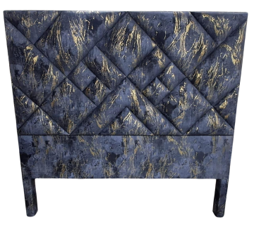 Cabecero Cama - Negro textura Dorada