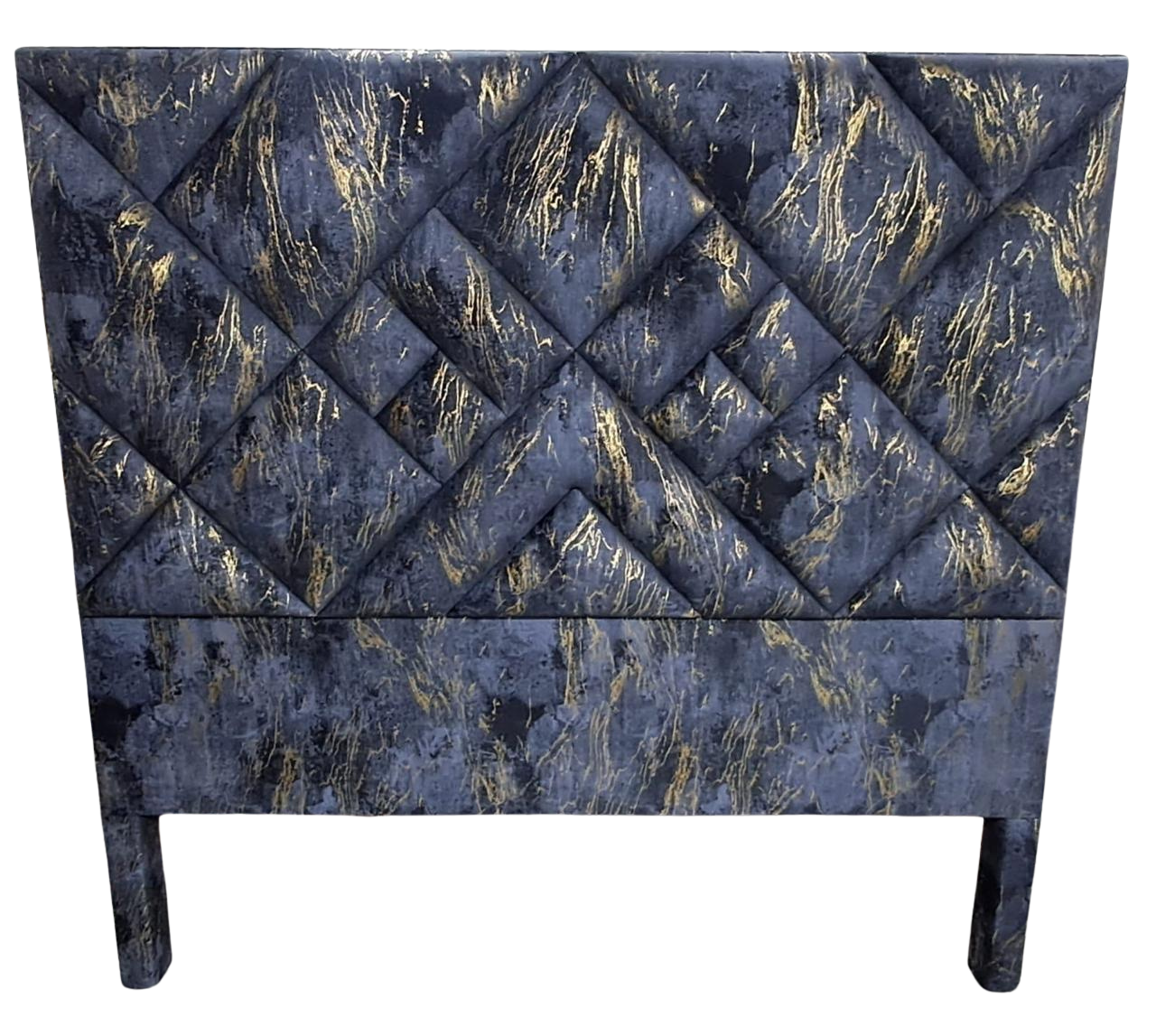 Cabecero Cama - Negro textura Dorada