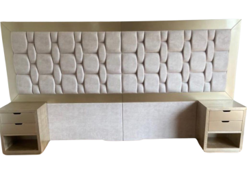 Cabecero Cama - Beige con cajones