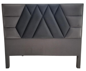 Cabecero Cama - Gris Oscuro y Gris Claro