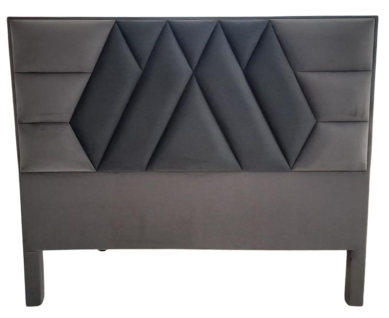 Cabecero Cama - Gris Oscuro y Gris Claro